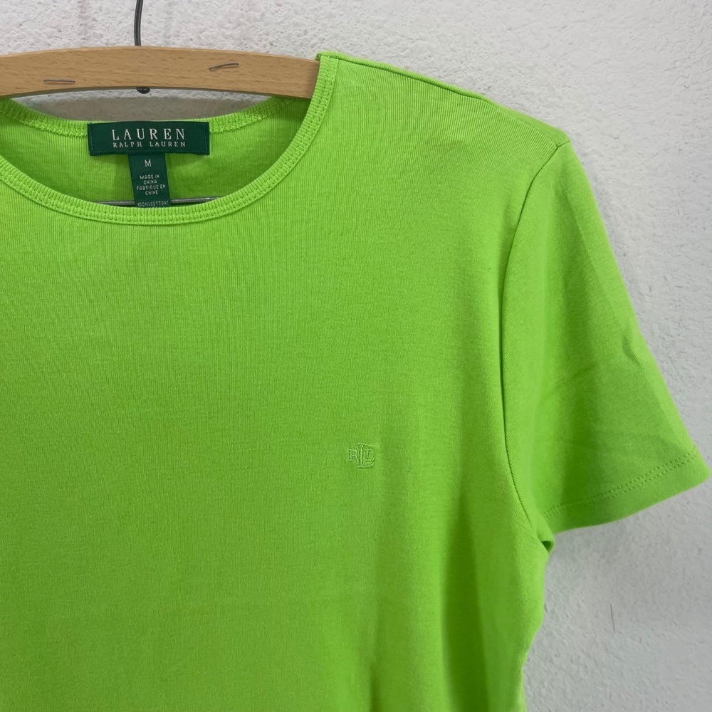 Lauren Ralph Lauren Lime Green Short Sleeve Tee